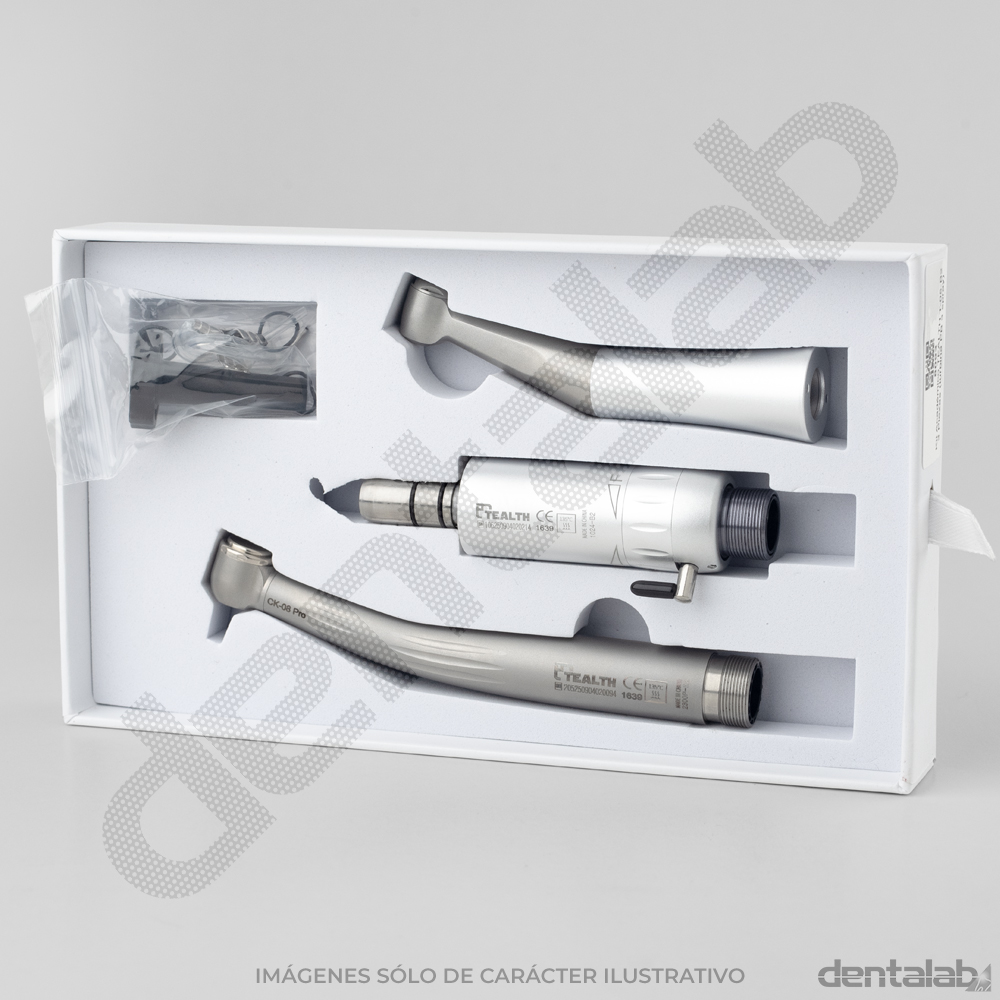 Kit Académico TEALTH • T-05-B2 • 3 Piezas (Turbina PB 3 Spray + CA PB + MM)