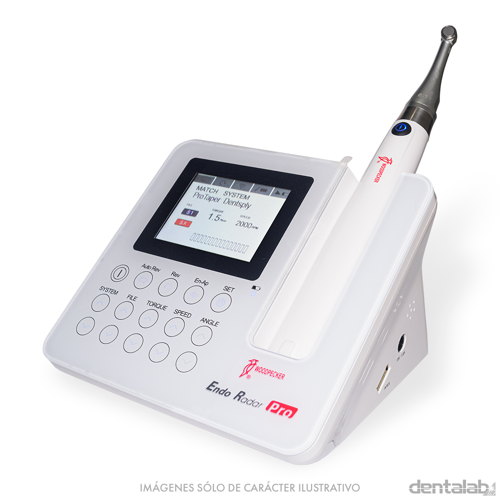 Endo Motor WOODPECKER • Endo Radar Pro • Inalámbrico • con Localizador de Ápice • Endodoncia
